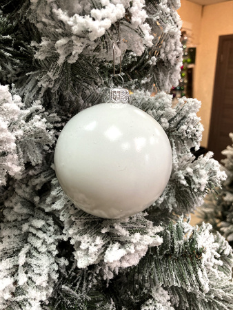 Шары пластиковые, белые глянец