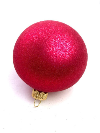 Шар елочный стекл. "Глянцевый" 8 см, [G-21]