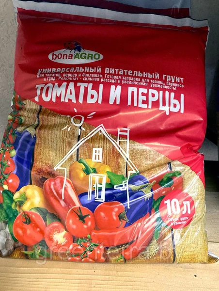 Грунт универсальный bonaAGRO для томатов, баклажанов и перцев 10 л