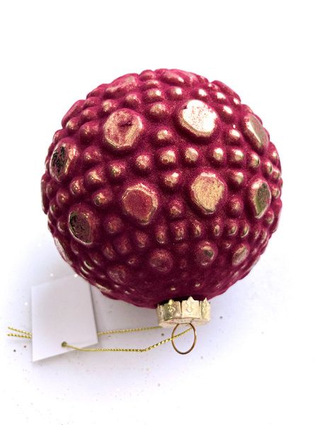 Шар елочный стекл. 10см [20206-10]