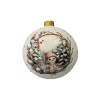 Шар елочный стекл. декупаж 10 см, [DQ3]