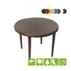 Стол пластиковый круглый [130-0022], шоколадный