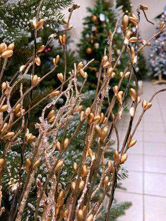 Светодиодная ветвь MicroLED 75см (30LED), цв.тепл. белый [485551]