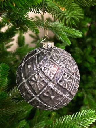 Шар елочный стекл. [0202-5]