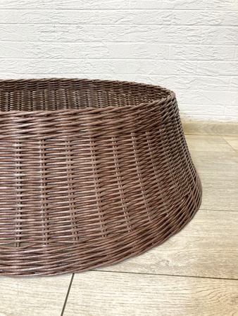 Корзина 75см плетёная под ёлку, разные цвета