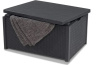 Стол-сундук из искусственного ротанга ARICA RATTAN, графитовый [221044]