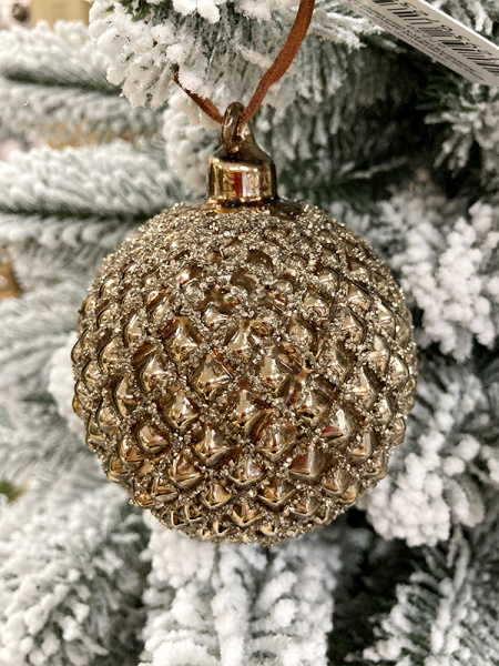 Шар елочный стекл. 10см [67240]