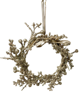 Украшение елочное "Венок из ягод" 15см [66671]