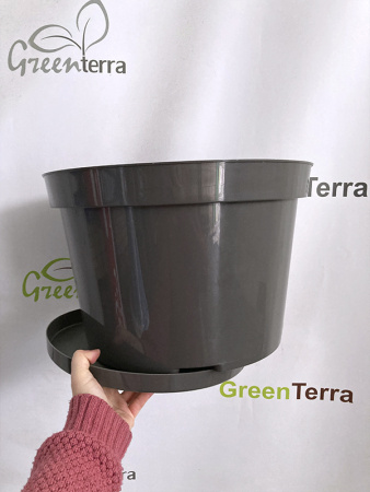 Горшок для цветов "Фикус 20" 20л, графит [00252]