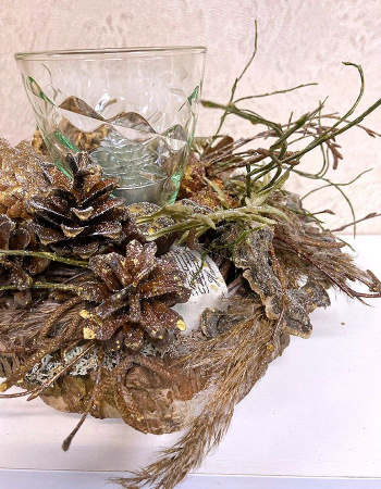 Подсвечник ручной работы "Лесной"