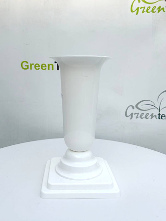 Горшок пластиковый "Вазон Р" для цветов 2л, белый