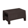 Журнальный столик из искусственного ротанга CORFU TABLE, коричневый [207786]