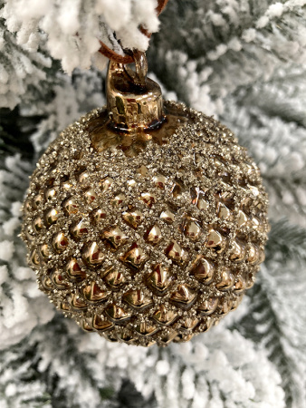 Шар елочный стекл. 10см [67240]