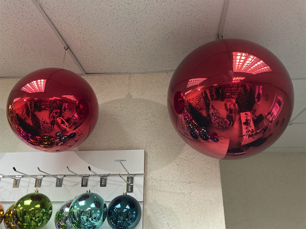 Шары пластиковые, глянец красный [red-1]