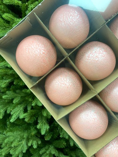 Шар елочный стекл. 8 см, [116s]