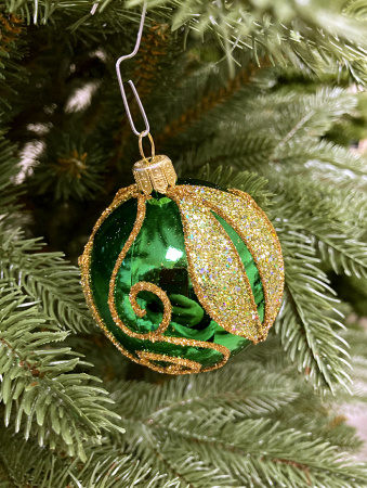 Набор шаров пластик. декор №11 разные цвета, 6см / 8см / 10см Шар пластиковый декорированный