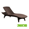 Лежак из искусственного ротанга PACIFIC LOUNGER, коричневый [211104]