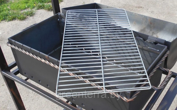 Решетка-барбекю 60х30см для мангала (нерж. сталь)