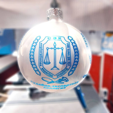 Шары елочные пластиковые для нанесения логотипа