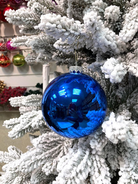 Шары пластиковые, синий глянец Шары пластиковые, глянец синий