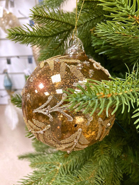 Шар елочный стекл. [63603]