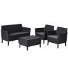 Комплект мебели из искусственного ротанга SALEMO 2-SOFA SET, графитовый [236629]