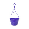 Кашпо подвесное, фиолетовое, ø 23см, высота 14см, объём 3.7л
