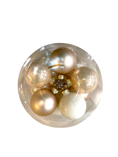Набор шаров елочных стекл. Благородный Жемчуг 6см, 20 шт [2000172]
