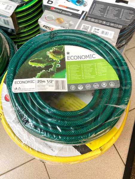 Шланг садовый для полива ПВХ 1/2 дюйма