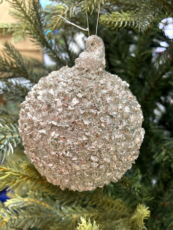 Шар елочный стекл. 8см [66001]