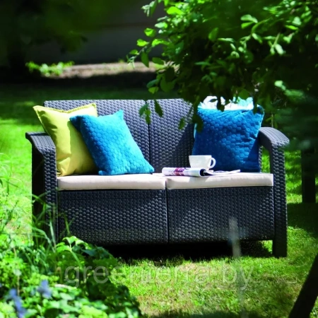 Диван CORFU LOVE SEAT, графит [223233]