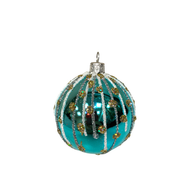 Набор шаров пластик. декор №14 разные цвета, 6см / 8см / 10см Шар пластиковый декорированный