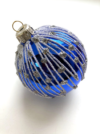 Набор шаров пластик. декор №13 разные цвета, 6см / 8см / 10см Шар пластиковый декорированный