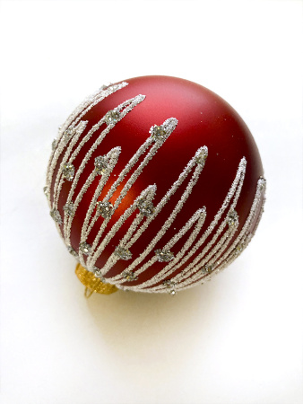 Набор шаров пластик. декор №13 разные цвета, 6см / 8см / 10см Шар пластиковый декорированный