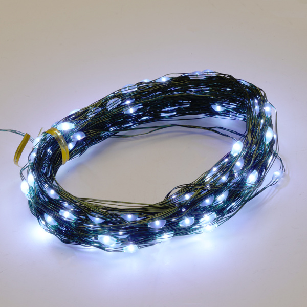 Светодиодная гирлянда Роса Feron CL583 200LED белый, 20м IP20 [51443]