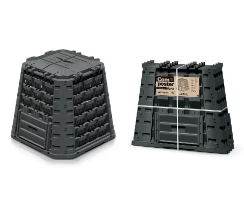 Компостер Evogreen Vario на 450 литров чёрный [IKEV450C-S411]