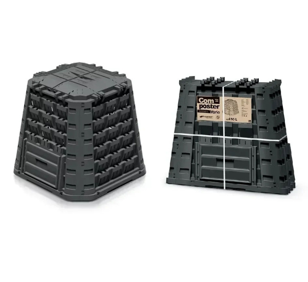 Компостер Evogreen Vario на 450 литров чёрный [IKEV450C-S411]