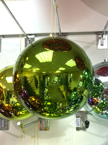 Шары пластиковые, глянец зеленое яблоко b