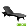 Лежак из искусственного ротанга PACIFIC LOUNGER, графит [230674]