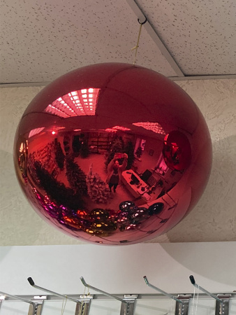 Шары пластиковые, глянец красный [red-1]