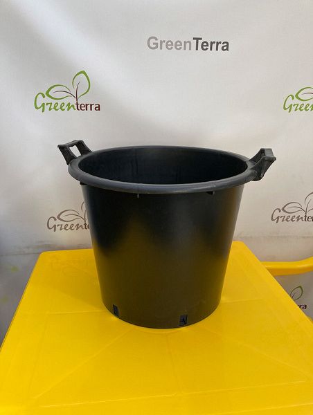 Контейнер круглый под саженцы с ручками 50л, ø 50см, высота 41см