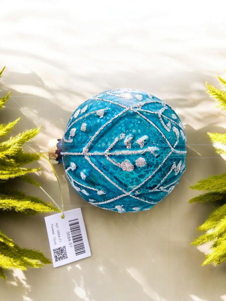 Шар елочный стекл. [5684-51]