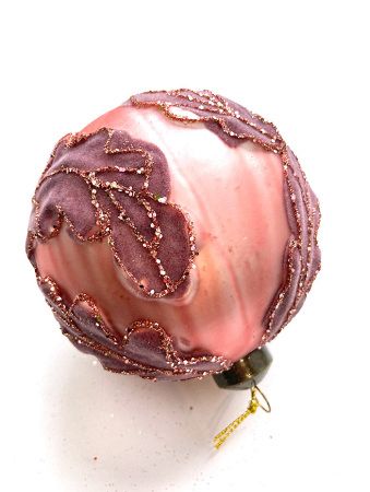 Шар елочный стекл. 10см [0634-13]