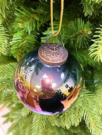 Шар елочный стекл. [63869]