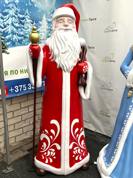 Новогодняя фигура для фотозоны "Дед мороз с мешком"