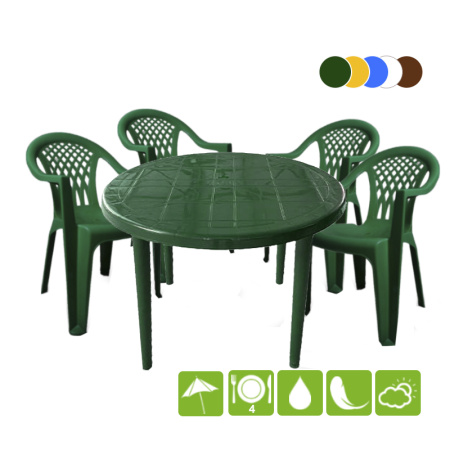 Набор садовой мебели "Виктория-5" (круглый стол) 