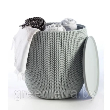 Столик из искусственного ротанга URBAN KNIT, бежевый [229128]