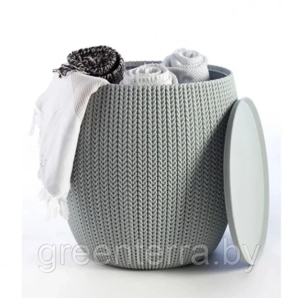 Столик из искусственного ротанга URBAN KNIT, бежевый [229128]