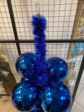 Украшение для больших ёлок "Гроздь из шаров" 50 см