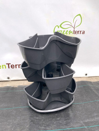 Каскадный цветочный горшок Coubi Herbal 9л, 29.5*29.5*38см